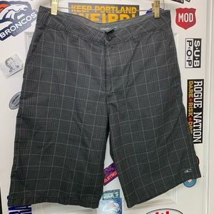 O'Neill pattern flat front shorts